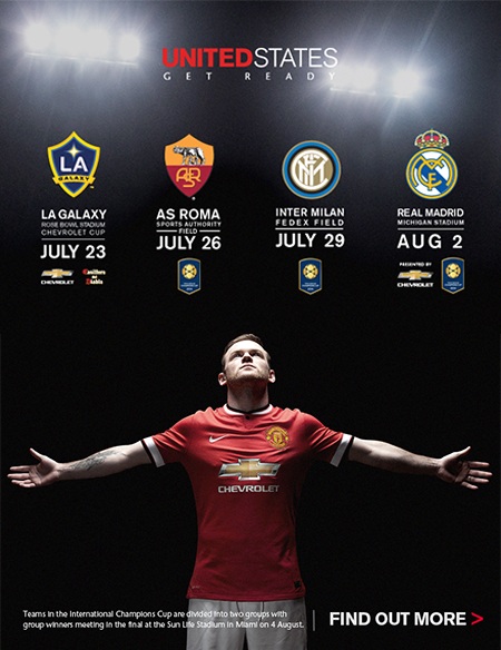 Tấm poster về tour của MU