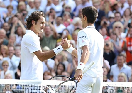 Djokovic và Federer gặp nhau lần thứ 35, Federer đã tháng 18 trận còn Djokovic thắng 16