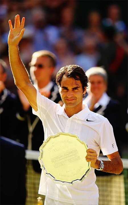 Federer cũng chơi hay, nhưng anh thiếu may mắn chút ít để có thể lần thứ 8 vô địch Wimbledon