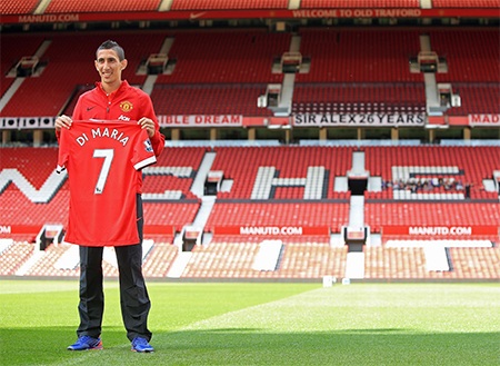Di Maria chính thức nhận áo số 7 của MU