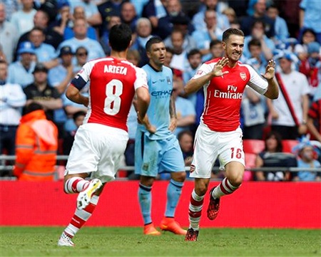 Niềm hạnh phúc của Ramsey với bàn nhân đôi cách biệt lên 2-0