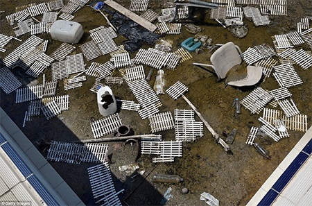 Khu vực thi đấu Canoe và Kayak Slalom 10 năm trước, giờ cũng đã cạn khô nước