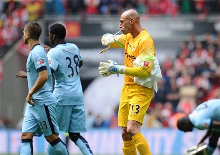 Sự thất vọng của các cầu thủ Man City