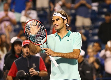 Federer đã vào bán kết Rogers Cup
