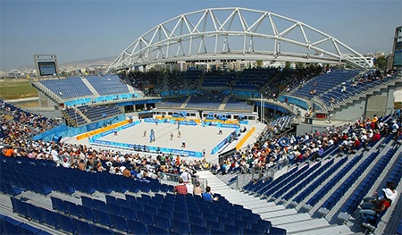 Đây là quang cảnh khu vực thi đấu bóng chuyền bãi biển 10 năm về trước