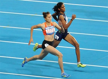 Vận động viên Quách Thị Lan, ảnh: A.T