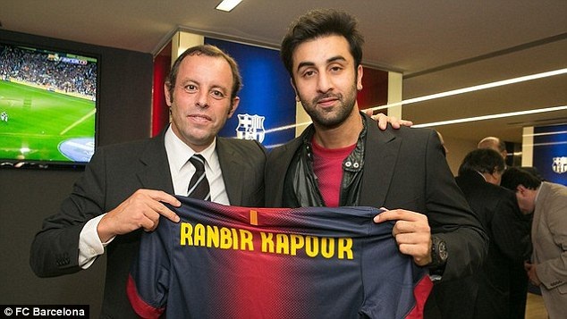 Ranbir Kapoor là một CĐV cuồng nhiệt của
Barca