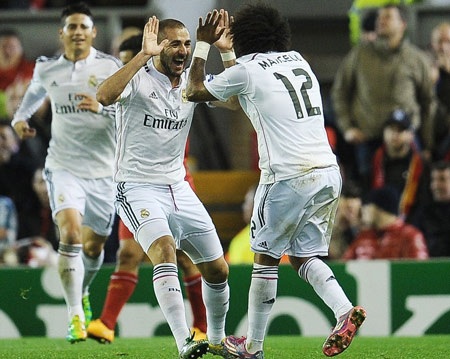 Benzema luôn có duyên ghi bàn tại Champions League