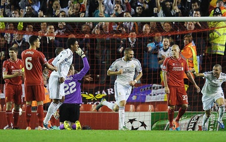 Ngôi sao người Pháp đã có cú đúp cho riêng mình trước Liverpool