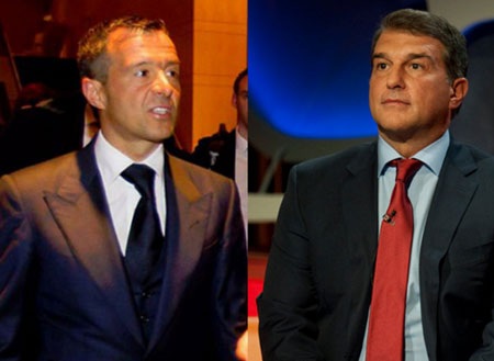 Laporta muốn cậy nhờ Mendes đưa cả
Mourinho lẫn C.Ronaldo về Nou Camp