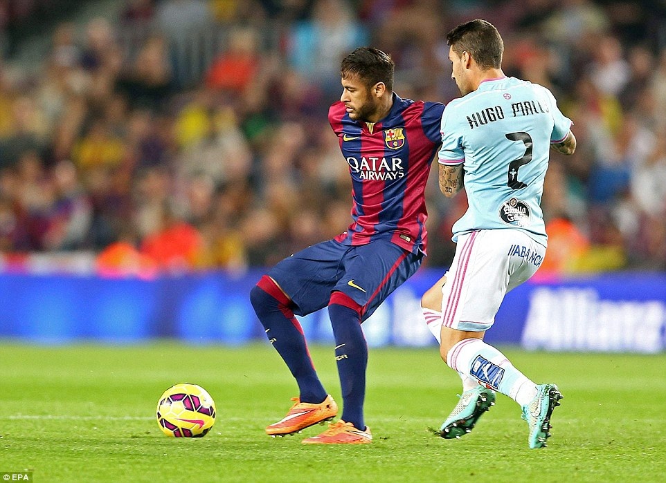 Neymar bỏ lỡ khá nhiều cơ hội ở trận đấu này