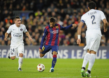 Những khoảnh khắc “cây đinh ba” Messi-Neymar-Suarez nhấn chìm PSG - 9 Luis Suarez ấn định thắng lợi 3-1 cho Barca