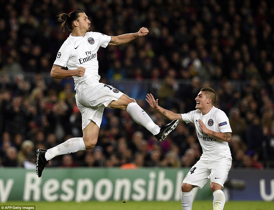 Đánh bại PSG, Barcelona giành ngôi đầu bảng - 1 Ibrahimovic giúp PSG vượt lên dẫn trước