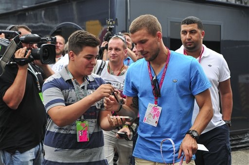 Podolski được Inter Milan đặt khá nhiều kỳ vọng