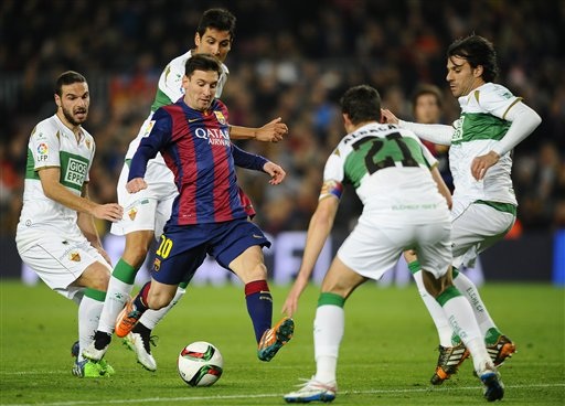 Barcelona tạo “cơn mưa bàn thắng” ở Manuel Martinez? - 2 Messi từng lập cú đúp vào lưới Elche ở lượt đi