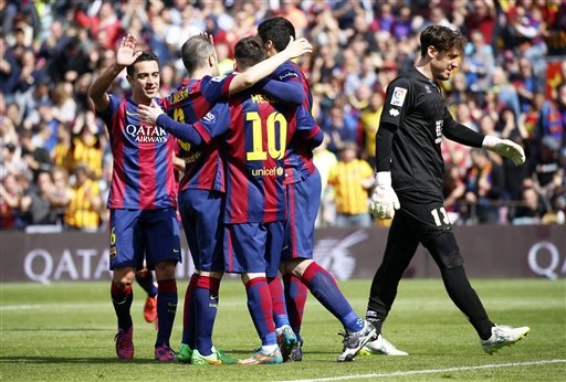 Barcelona bảo toàn ngôi đầu bằng trận thắng đậm? - 1 Barcelona đã vươn lên dẫn đầu La Liga với 62 điểm/26 trận