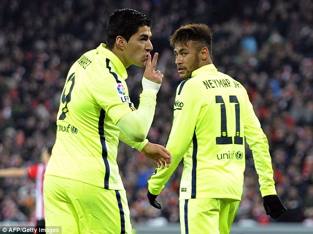 Thắng đậm Bilbao, Barcelona áp sát Real Madrid - 2 Luis Suarez lập công sau nhiều trận đấu chơi vô duyên