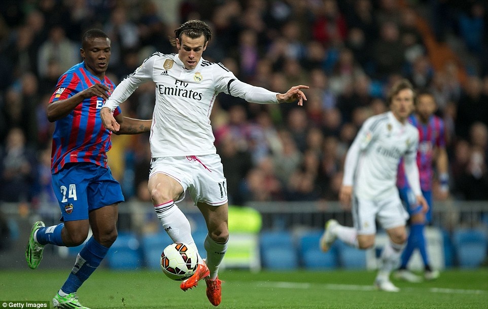 Bale lập cú đúp, Real Madrid “vượt ải” Levante - 1 Bale tỏa sáng với cú đúp mang về 3 điểm cho Real Madrid