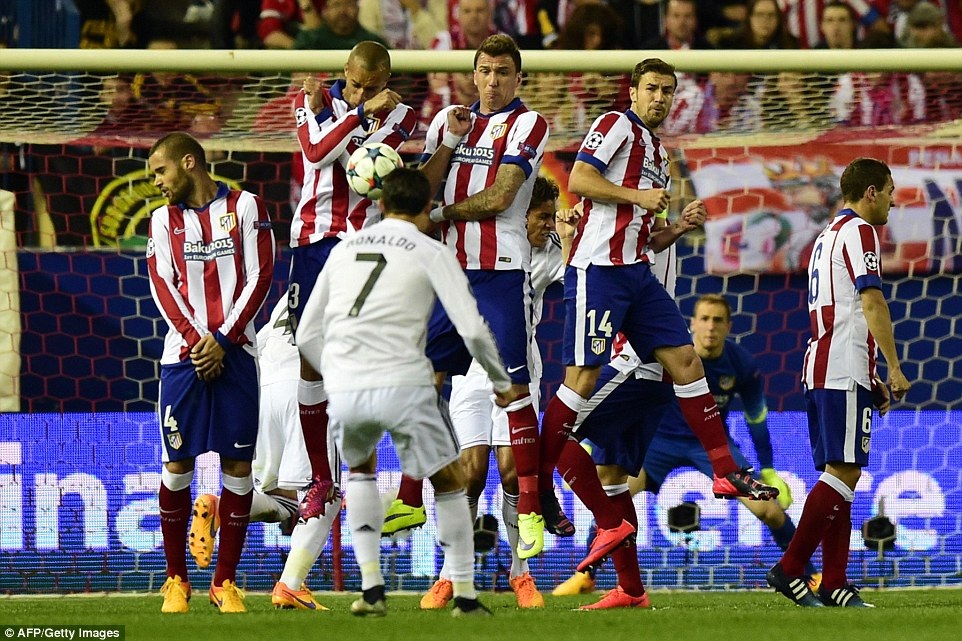 Atletico và Real Madrid bất phân thắng bại ở Vicente Calderon - 2 C.Ronaldo chơi khá năng nổ nhưng chưa thể có được bàn thắng vào lưới Atletico