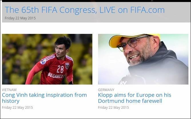 Công Vinh trả lời độc quyền FIFA trước trận gặp Thái Lan - 1 FIFA quan tâm đặc biệt đến trận đấu Việt Nam - Thái Lan