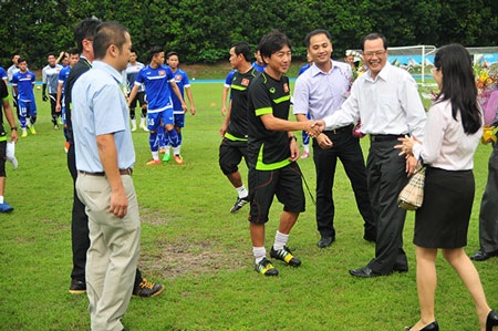 Đại sứ Tiến Minh chúc toàn đội thi đấu tốt ở SEA Games 28