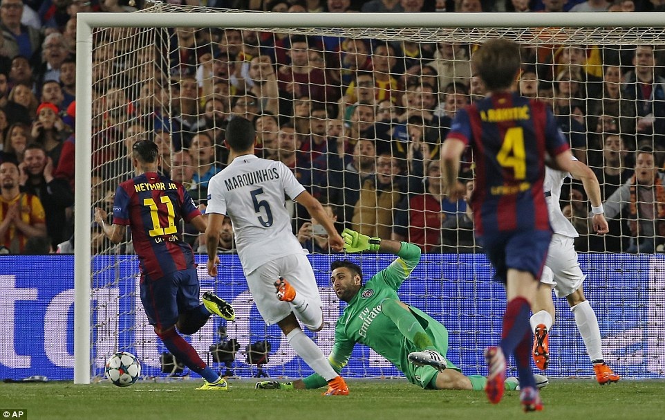 Neymar lập cú đúp, Barcelona dễ dàng hạ gục PSG - 1 Neymar tỏa sáng với một cú đúp vào lưới PSG tại Nou Camp