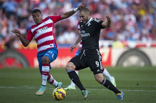 Benzema từng ghi bàn vào lưới Granada ở lượt đi