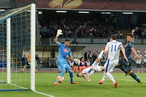 Lượt đi bán kết Europa League: Thất vọng người Ý - 2 Napoli hòa thất vọng trước đối thủ đến từ Ukraine