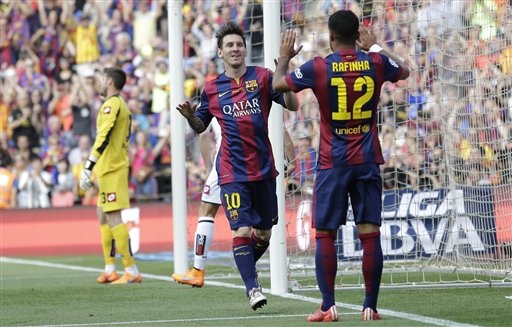 Messi lập cú đúp, nhưng Barca không thể hạ Deportivo ở Nou Camp