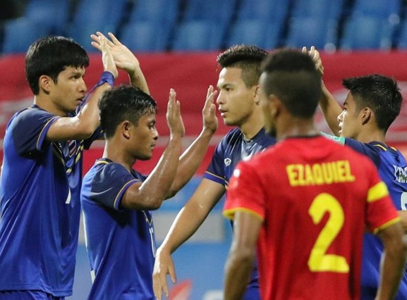 U23 Thái Lan thắng U23 Đông Timor với tỷ số sít sao - 1 U23 Thái Lan đã giành 3 điểm đầy khó khăn