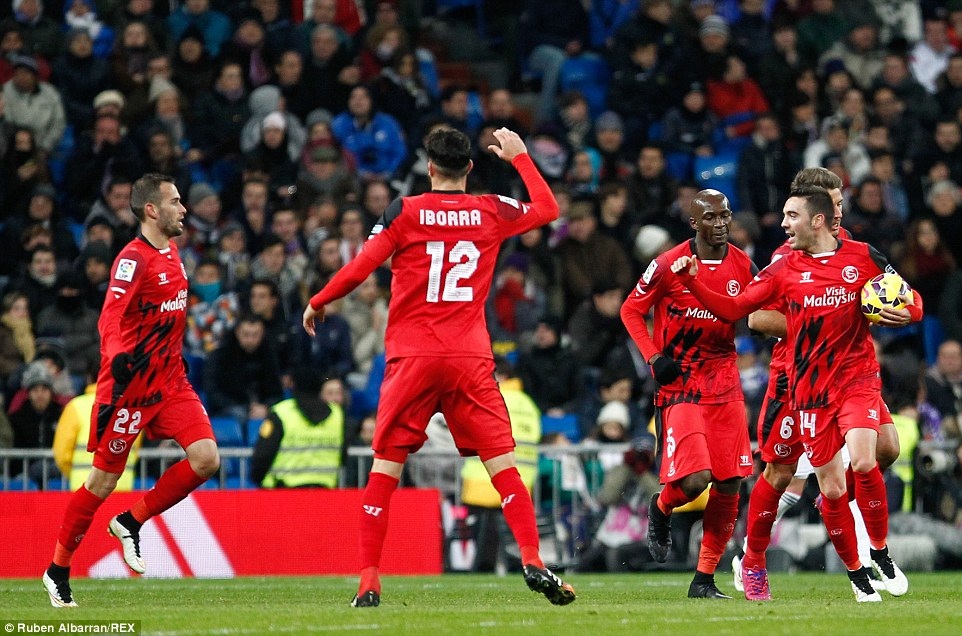 Nhìn lại 90 phút Real Madrid đánh gục Sevilla tại Bernabeu - 14 Bàn gỡ của Aspas ở phút 80 chỉ mang ý nghĩa danh dự cho Sevilla
