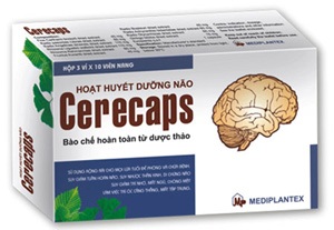 CERECAPS – Hoạt huyết, Tăng cường tuần hoàn não