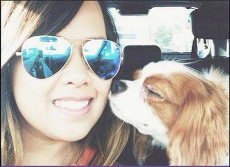 Nữ y tá gốc Việt đã hoàn toàn khỏi bệnh Ebola - 2 Y tá Nina Phạm và con chó của mình, Bentley (Facebook)