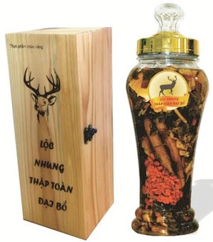 Nhung hươu tươi và Lộc Nhung Thập Toàn Đại Bổ t