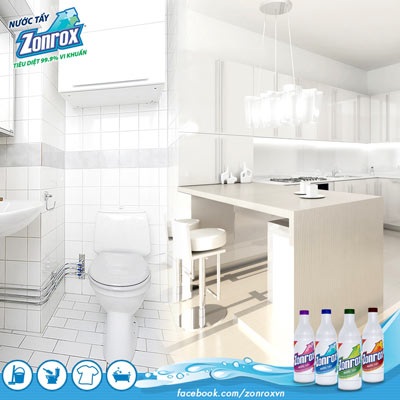 Đơn giản hóa việc chăm sóc gia đình - 2 Nước tẩy rửa diệt khuẩn đa năng Zonrox có hương thơm dịu nhẹ
được chị em phụ nữ tin dùng