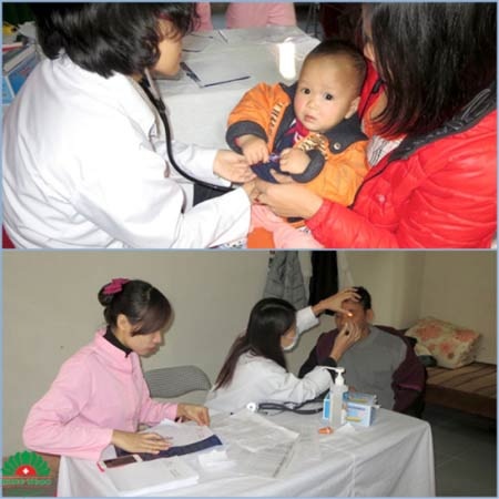 Hơn 500 bệnh nhân nghèo Bắc Giang được khám và phát thuốc miễn phí - 2 Người dân được khám và phát thuốc về các bệnh Tai-Mũi-Họng,
mắt và nội khoa