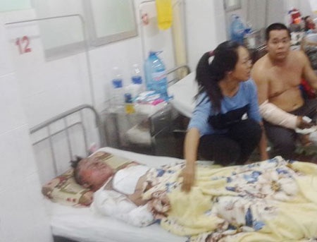 Anh Liêm đang điều trị
tại bệnh viện