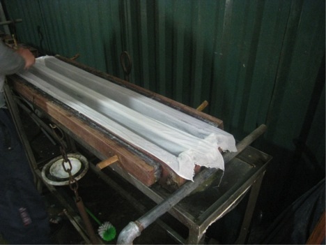 Đến khi thành phẩm đậu vẫn rất nóng