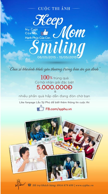 Cuộc thi ảnh Keep Mom Smilling: “Nụ cười của mẹ, hạnh phúc của con” - 1 Chương trình “Keep Mom Smiling”