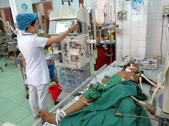 Ăn nấm độc, 5 người bị biến chứng nặng - 2 Tình hình sức khỏe của cháu Y Xuân Mai đang có chiều hướng xấu
đi