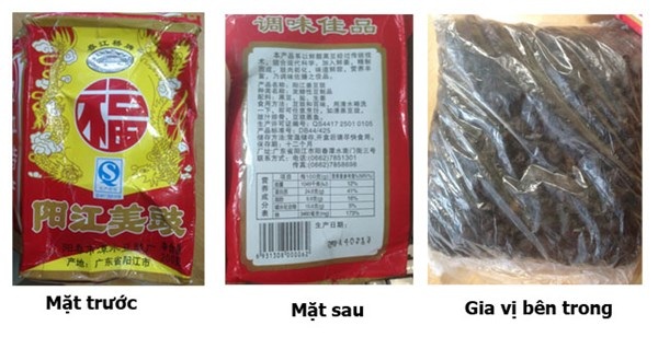 Phở nước béo mỡ thối, thịt xiên nướng tẩm gia vị Tàu - 2 Một gói gia vị tẩm thịt nướng toàn chữ Trung Quốc