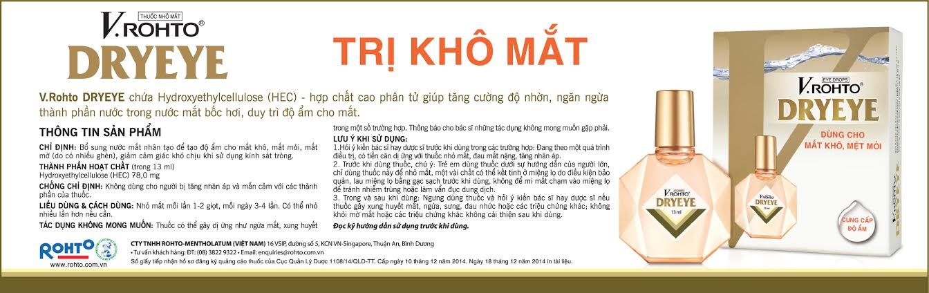 Khi bị
khô mắt, mình nên sử dụng loại thuốc nhỏ mắt nào? Và cách dùng nh