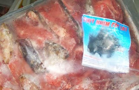 Heo thối đội lốt… ‘đặc sản rừng’ - 2 Thịt nhím giả đựng trong bao bì không ghi rõ xuất xứ. Ảnh:
TRẦN NGỌC