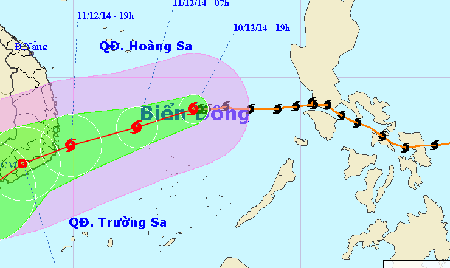 Hoàn lưu bão kết hợp không khí lạnh gây mưa diện rộng - 1 Hoàn lưu bão kết hợp với không khí lạnh gây mưa to diện rộng. (Ảnh: NCHMF)