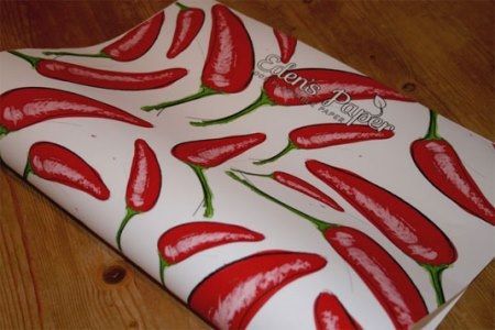 Giấy gói kèm hạt giống ớt