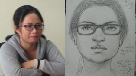 Những bức họa khiến tội phạm “tự chui đầu vào rọ” - 1 Bức họa do họa sĩ Linh vẽ rất giống với chân dung nghi can ngoài đời