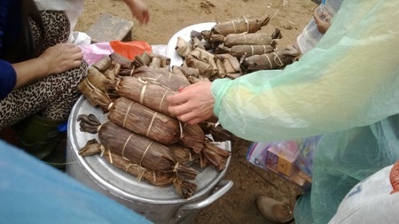 Bánh tẻ mang đậm hương vị miền quê