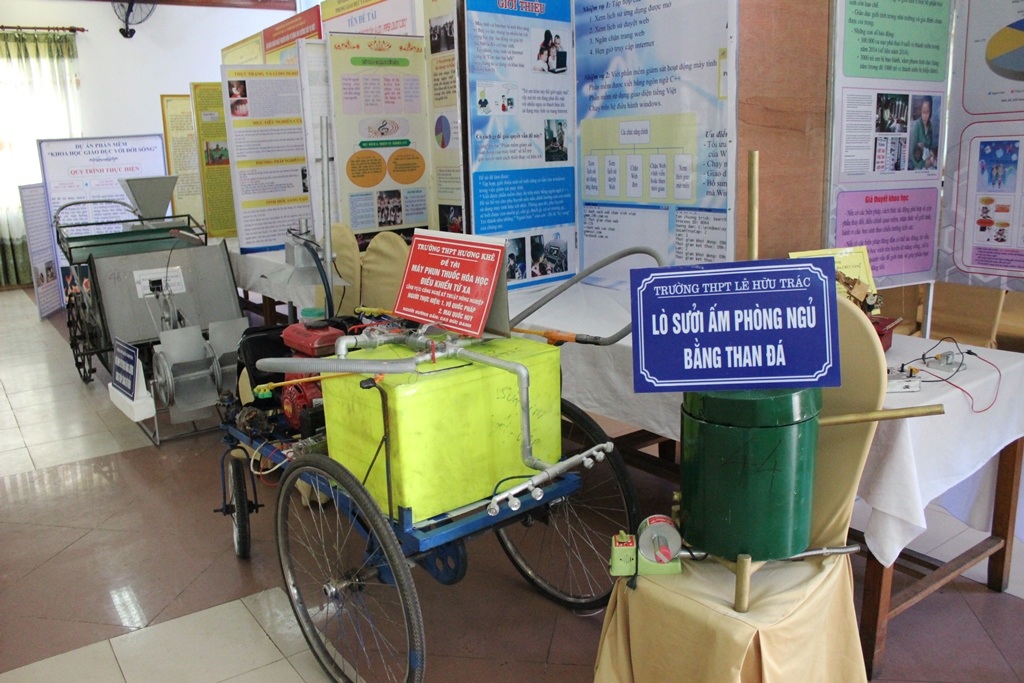 Một số sản phẩm được trưng bày tại lễ tổng kết