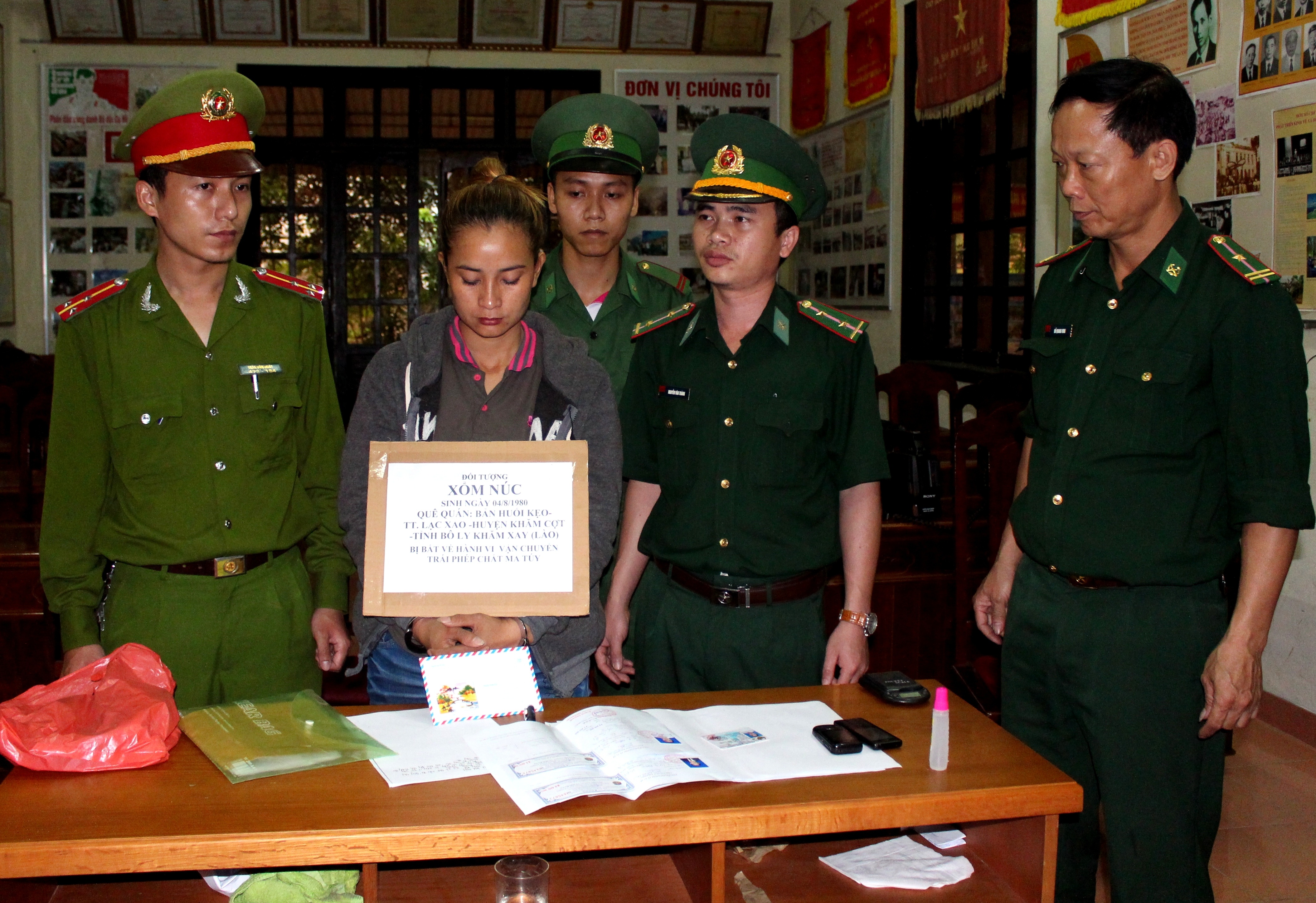 Đối tượng Xổm Nức tại cơ quan điều tra