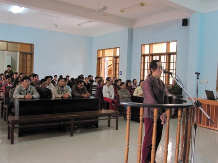 Hủy phiên sơ thẩm, điều tra lại vụ án vợ dùng cuốc giết chồng - 1